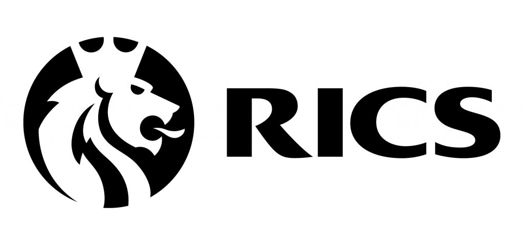 RICS Logo in the Footer of the web page